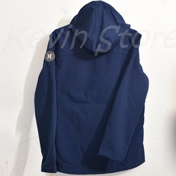 Blue NWT Hurley Men's Wind Resistant 3 Layer Fabric Jacket - Picture 5 of 7